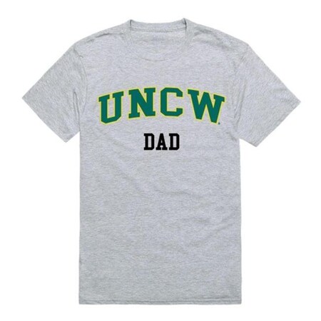 W Republic W Republic 548-139-HGY-05 UNCW College Dad T-Shirt; Heather Grey - 2XL 548-139-HGY-05